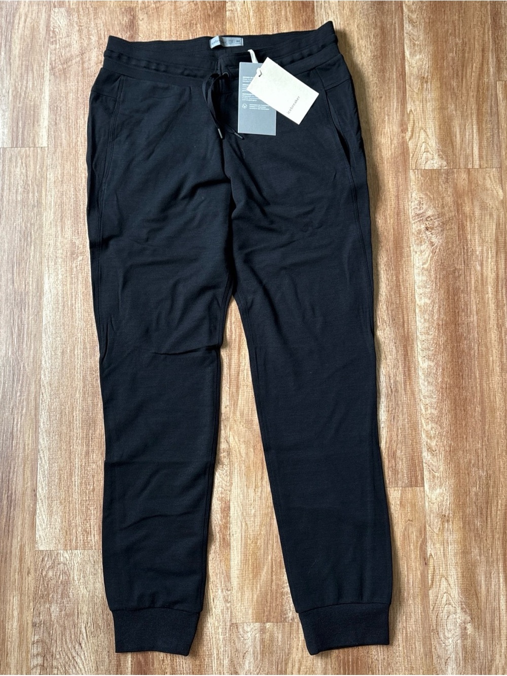 Women’s ICEBREAKER MERINO CRUSH PANTS SWEATPANTS Black Medium - Picture 2 of 10